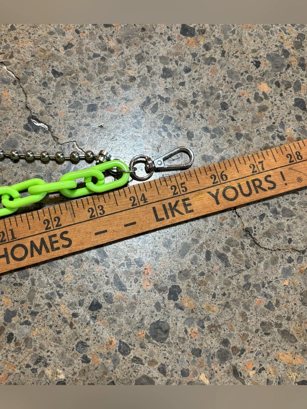 3 Pocket Chains Ball Chain Y2K, Scene, Streetwear, Silver, Green, White